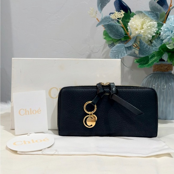 Chloe Handbags - Chloè Alphabet Grained Leather Zippy Wallet